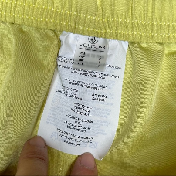 Volcom Lime Green Board Shorts S - Picture 2 of 5